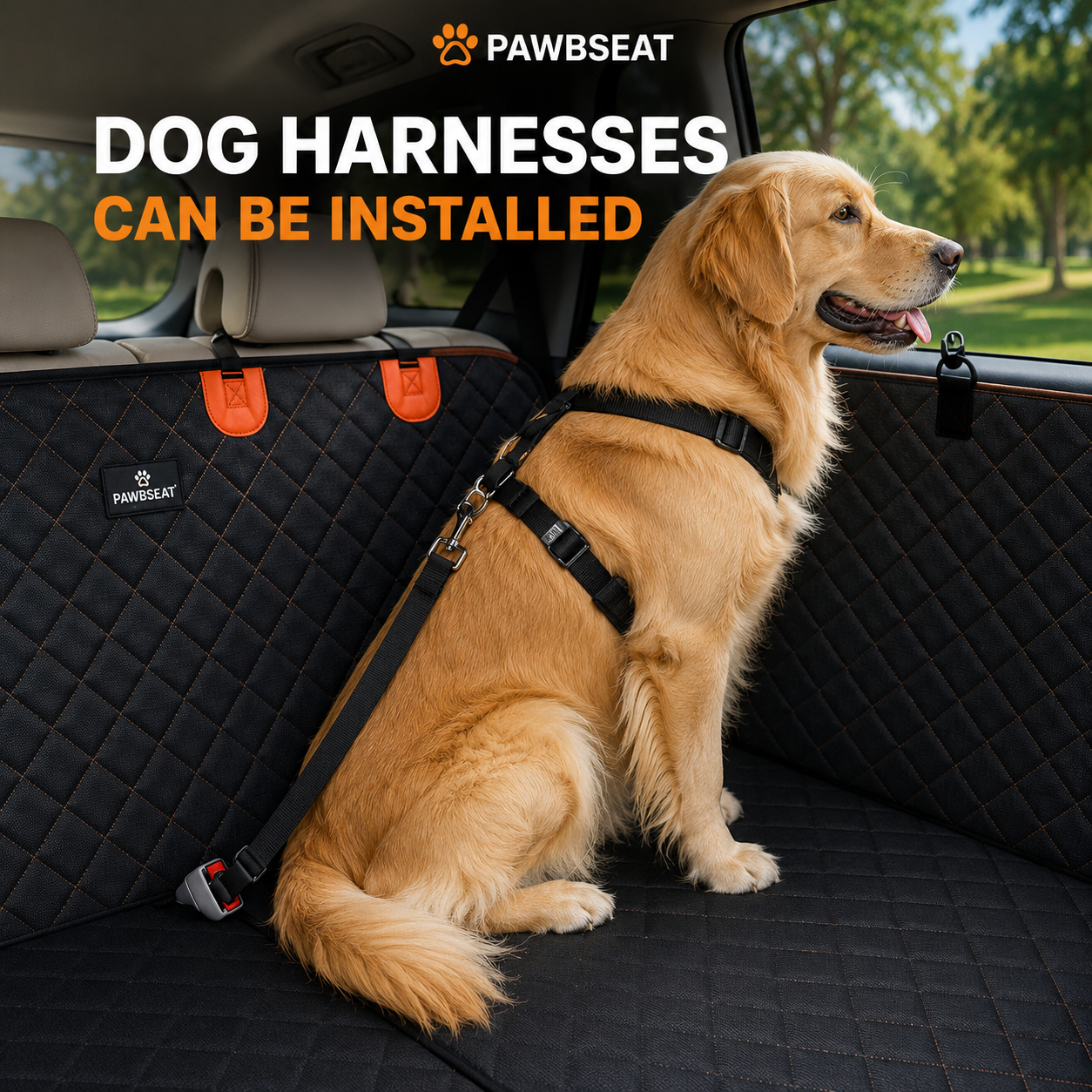 PAWBSEAT – Hard Bottom Dog Car Seat Protector